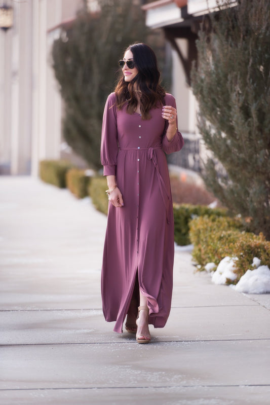 Maxi Dress With Sleeves