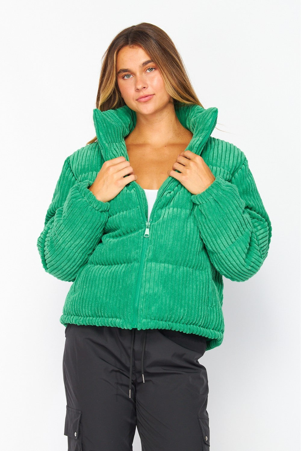 Lola Corduroy Puffer Jacket