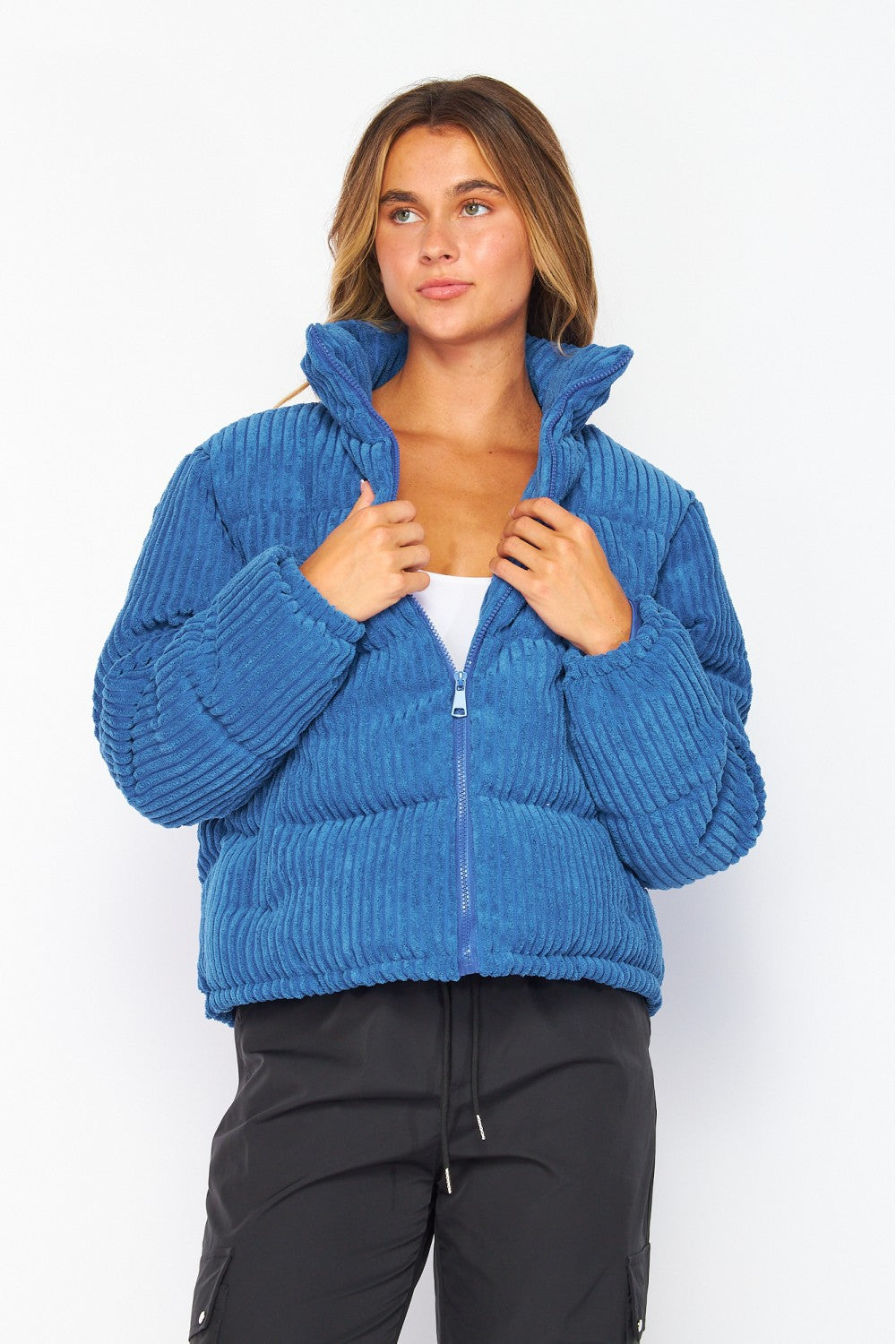 Lola Corduroy Puffer Jacket