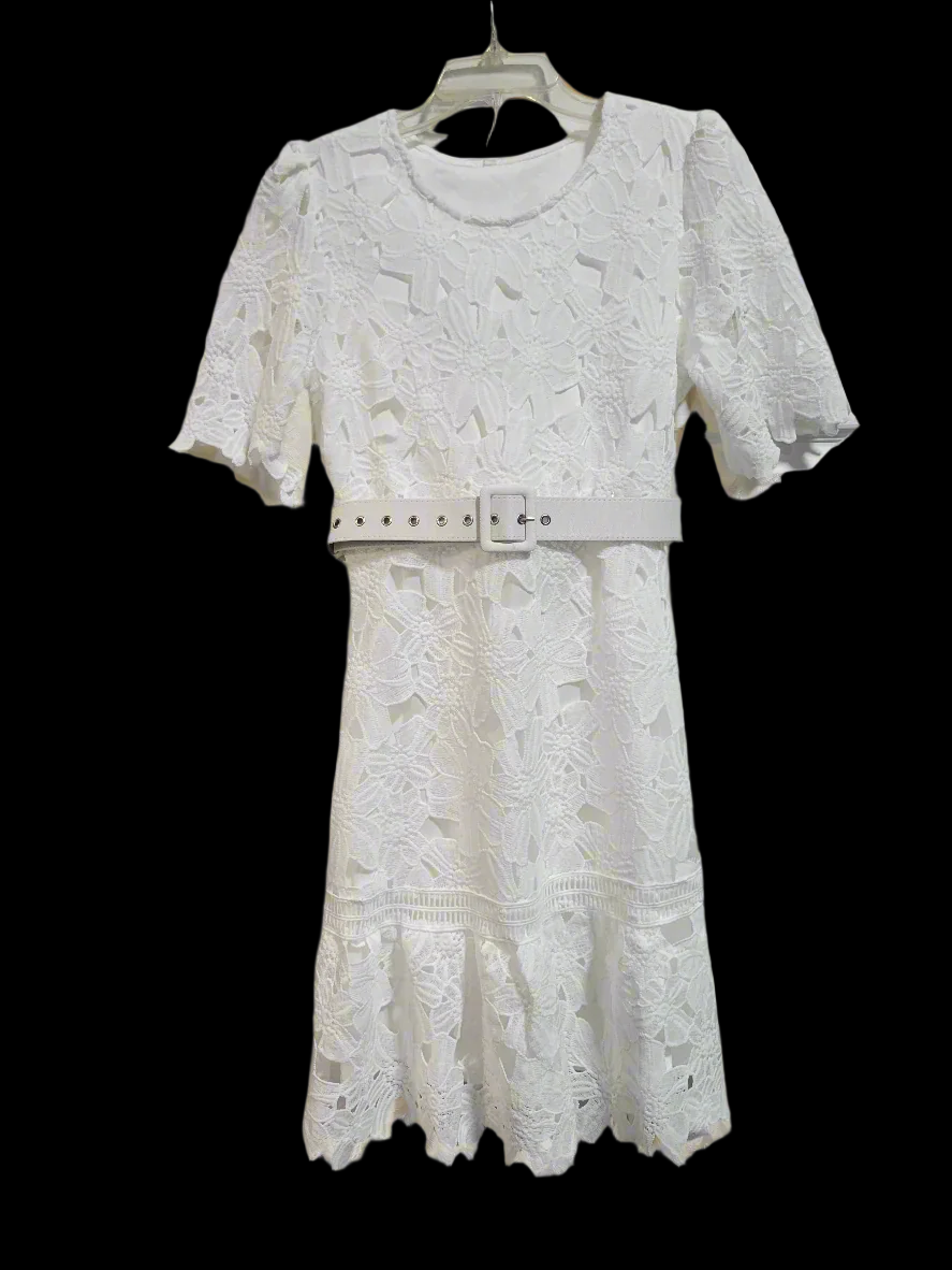 Lacey Belted Midi Dress Medium at SexyModest Lacey Belted Midi Dress Medium at SexyModest