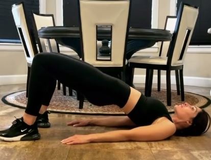 Glute Bridge at home workout