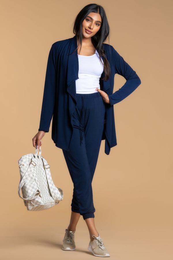 Brigitte Brianna Street Joggers and Voyage Cardigan