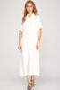 Contemporary Button Dress