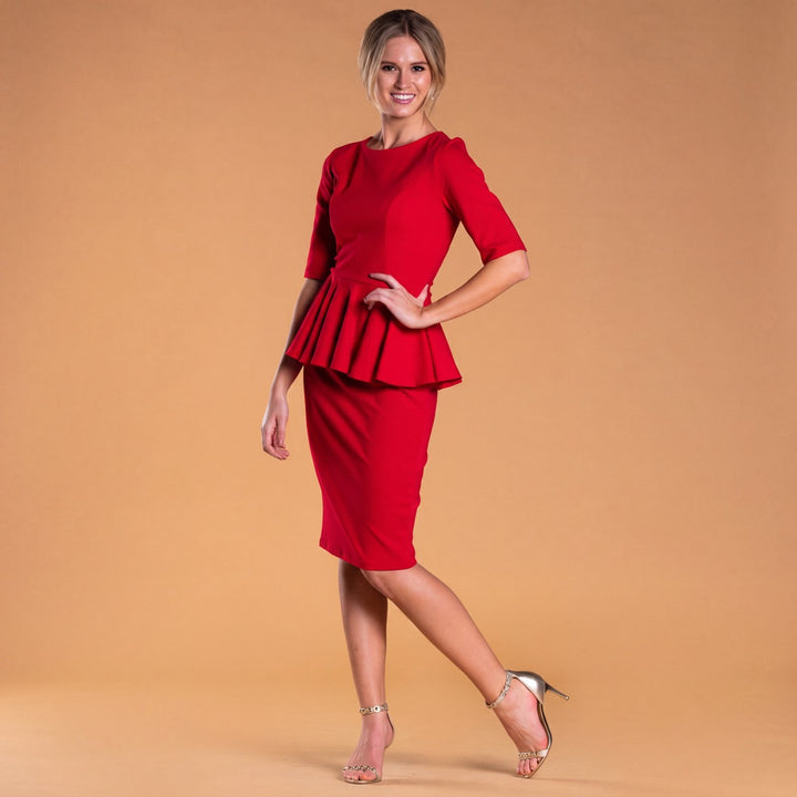 Brigitte Brianna Peplum Dress