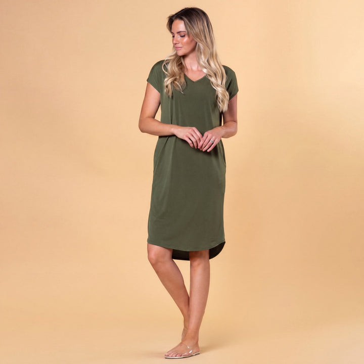 Brigitte Brianna Day to Day Pocket Dress