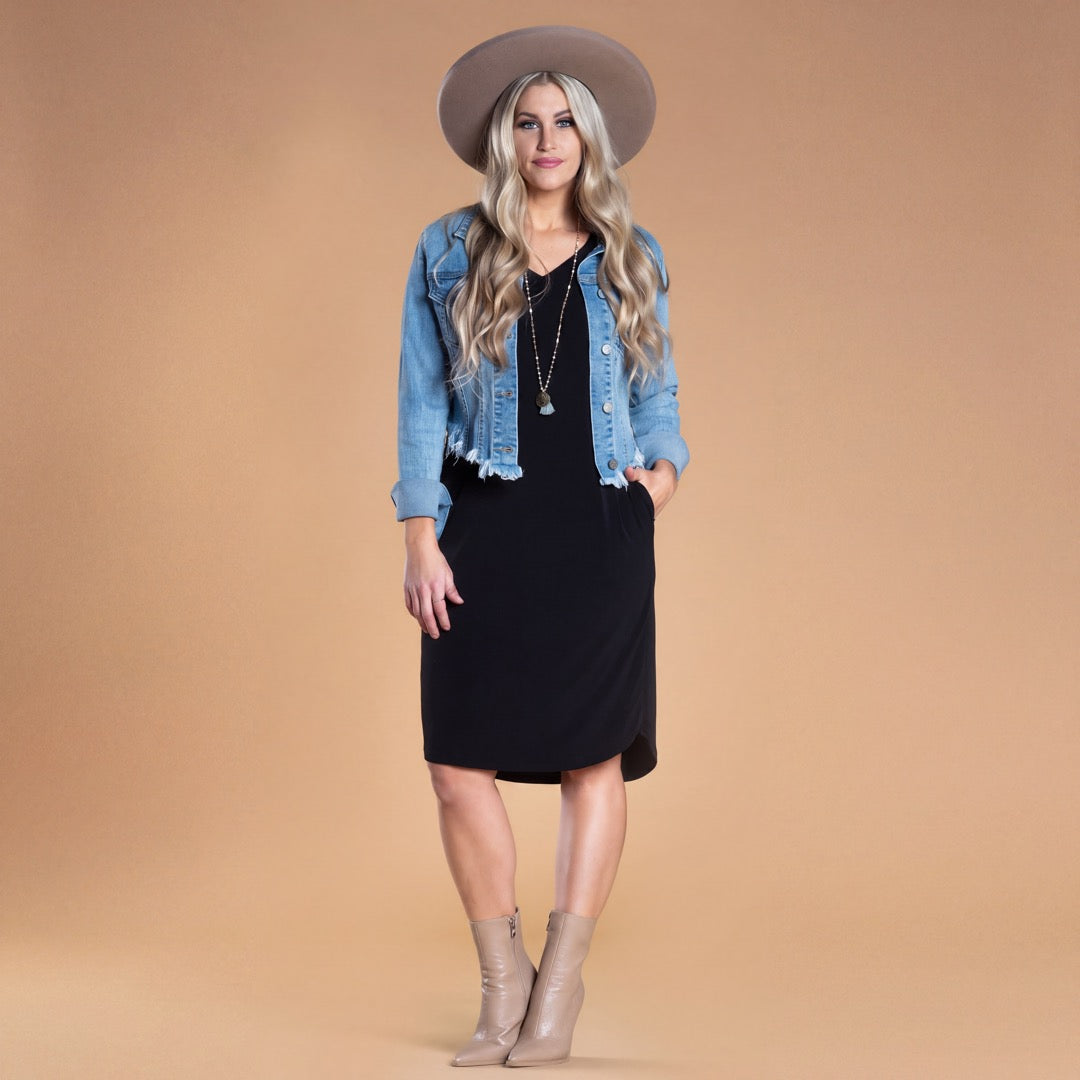 Brigitte Brianna Day to Day Pocket Dress