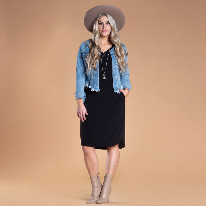 Brigitte Brianna Day to Day Pocket Dress