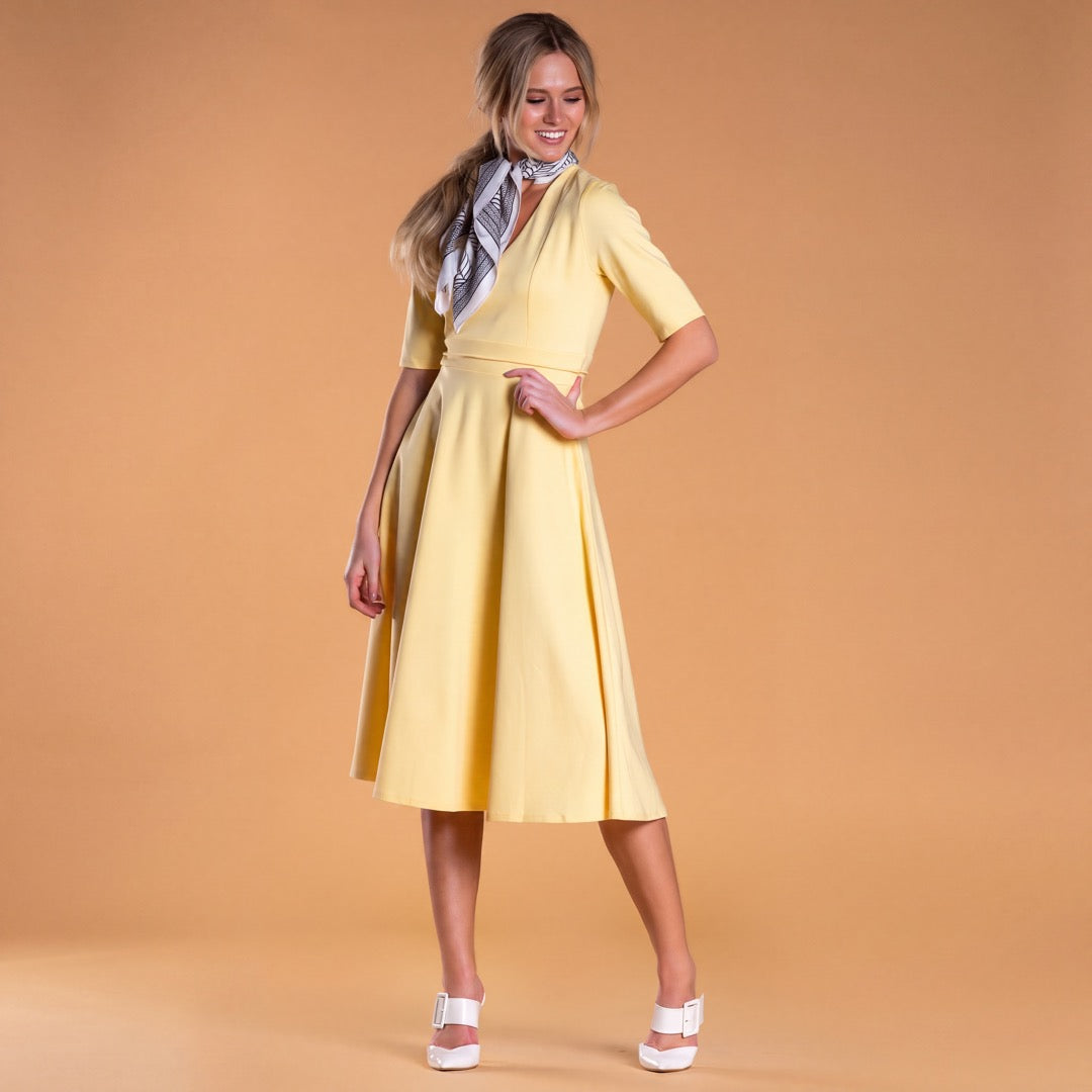 Brigitte Brianna V-Neck Gala Dress