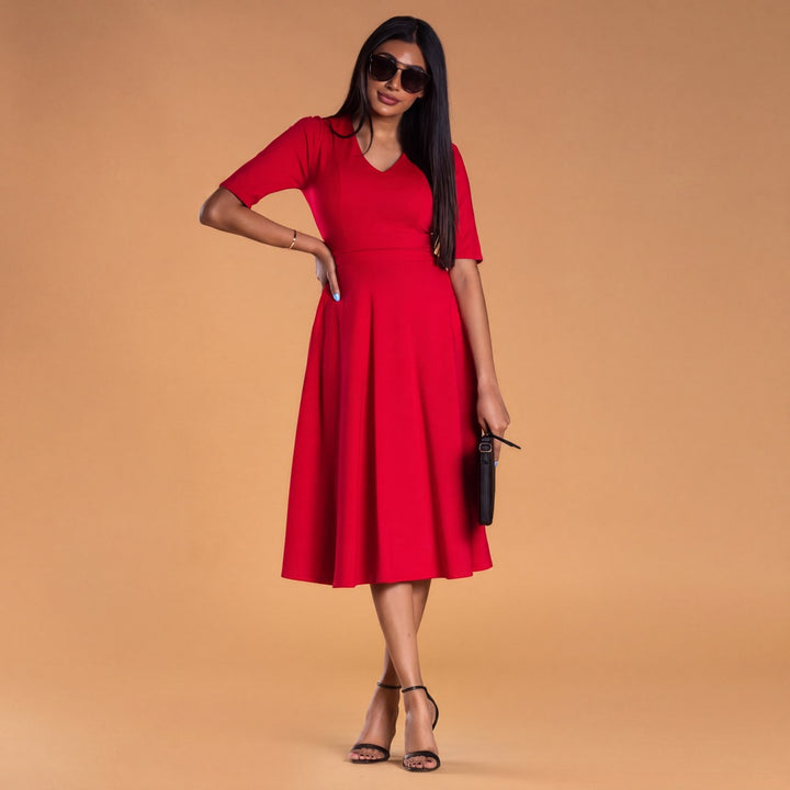 Brigitte Brianna V-Neck Gala Dress