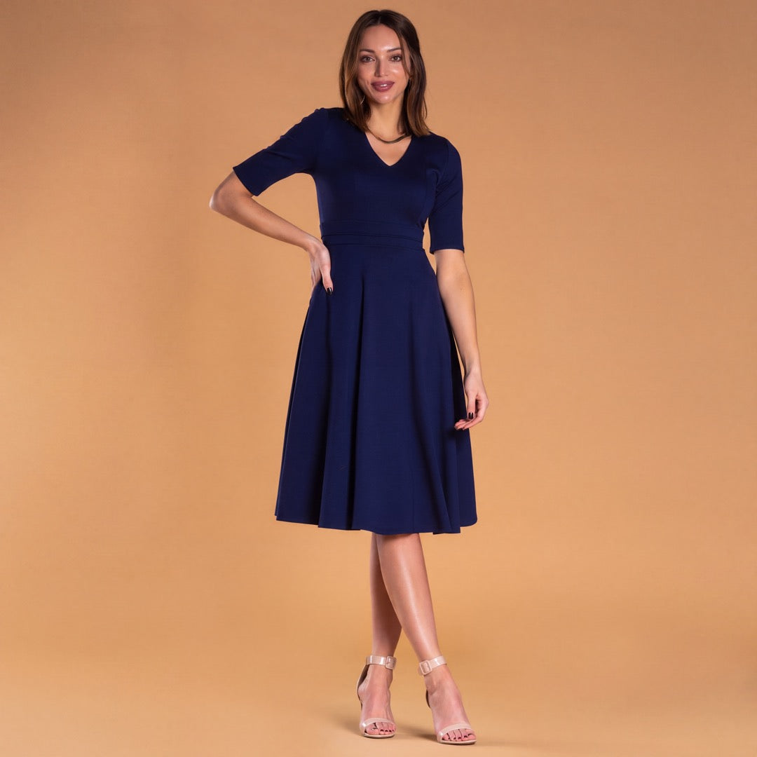 Brigitte Brianna V-Neck Gala Dress