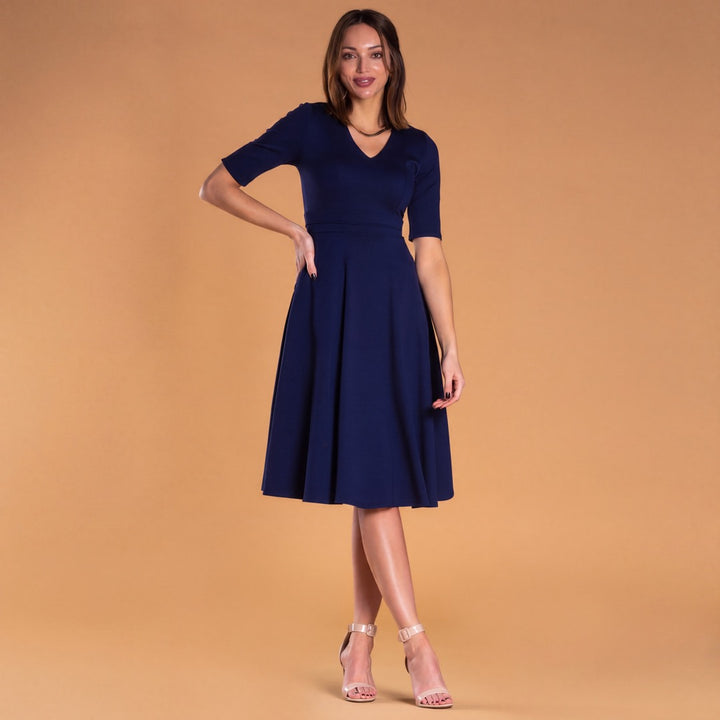 Brigitte Brianna V-Neck Gala Dress