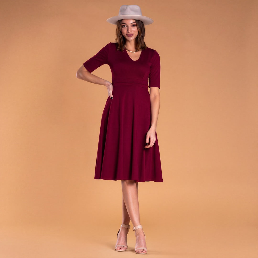 Brigitte Brianna V-Neck Gala Dress