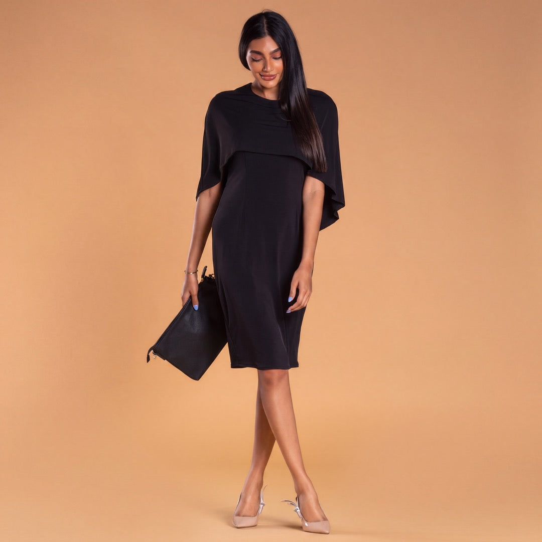 Brigitte Brianna Cape Dress