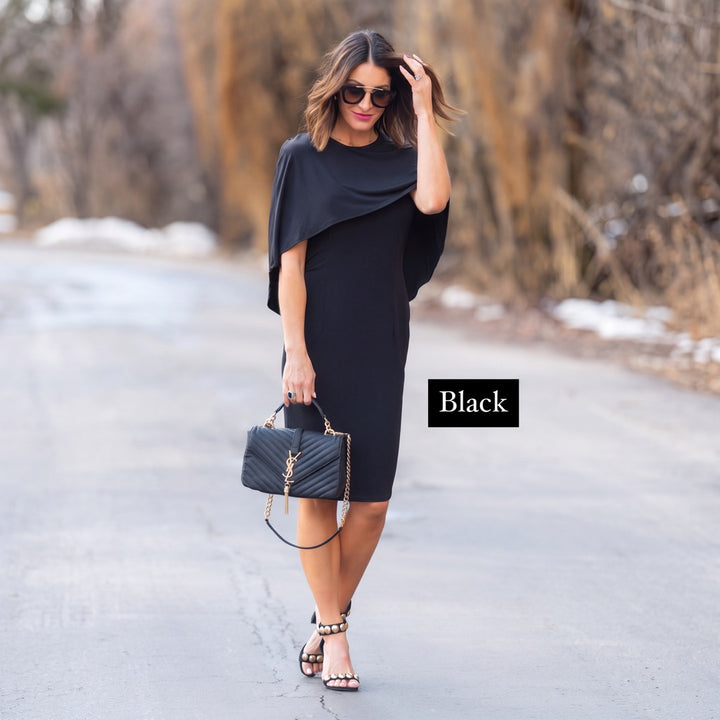 Brigitte Brianna Cape Dress