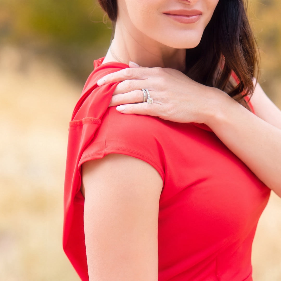 Brigitte Brianna Cape Dress