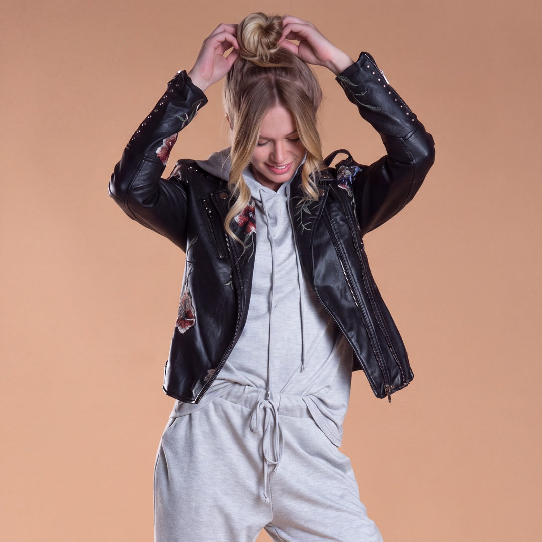 Brigitte Brianna Weekender Hoodie - Heather Gray