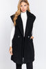 Raven Fur Long Vest