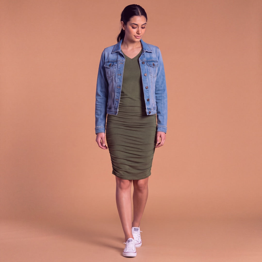 Brigitte Brianna 24/7 Dress - Olive