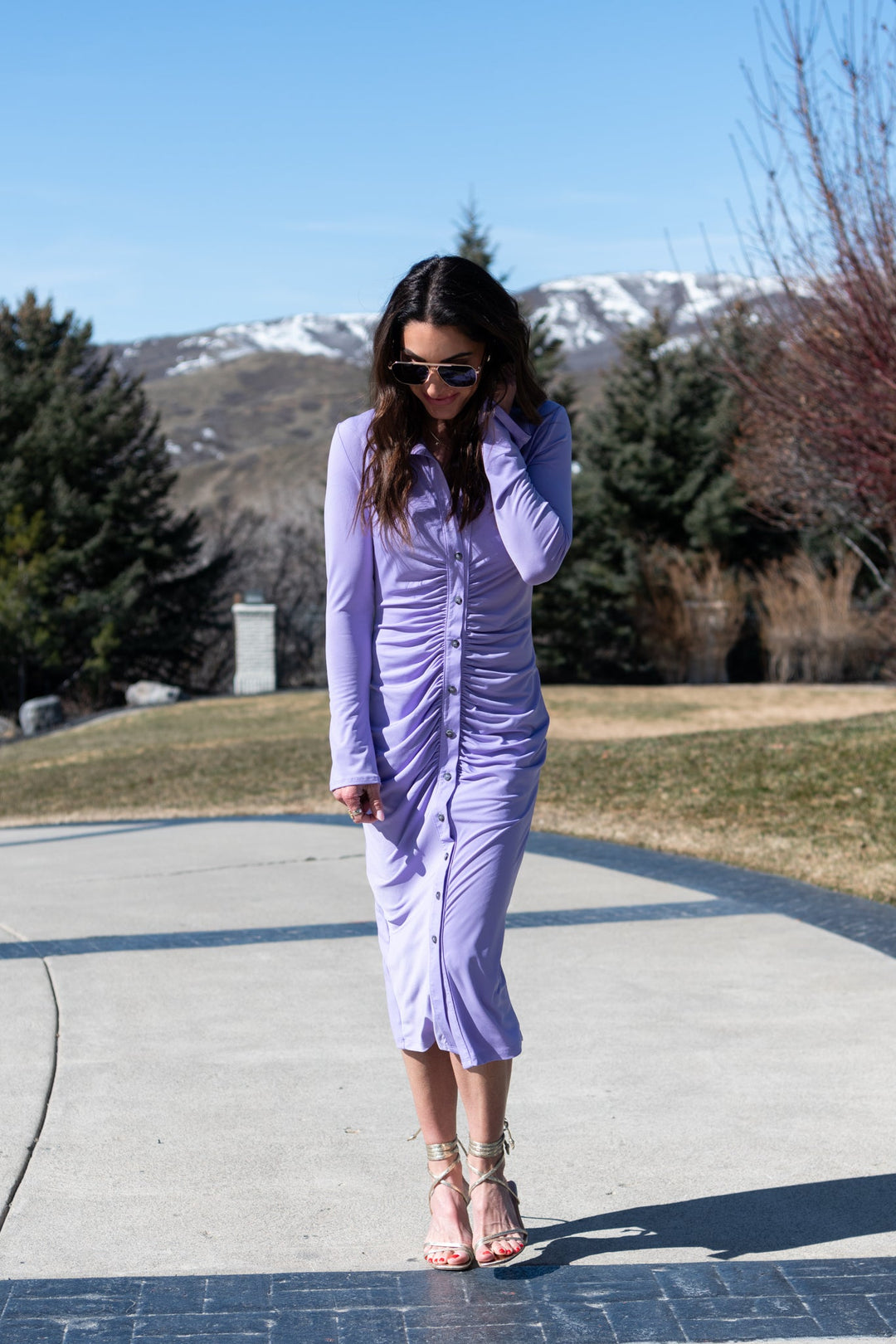 purple long sleeve dress knee length Amazon.com: AOMEI Women's Red Crewneck Long Flare Sleeve Bodycon Knee Length Dress(S,Small) : Clothing, Shoes & Jewelry