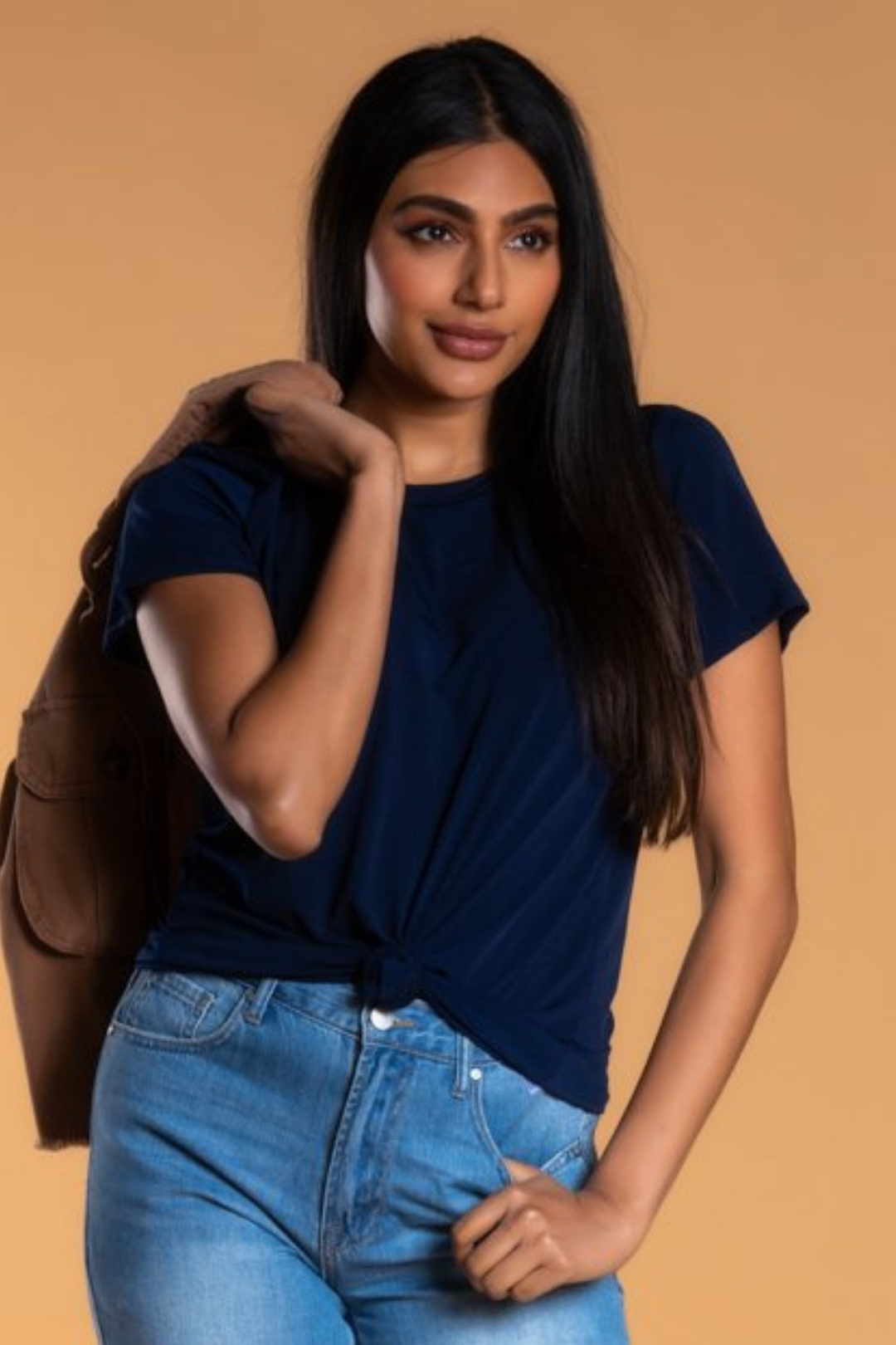 Brigitte Brianna Crew Neck Tee