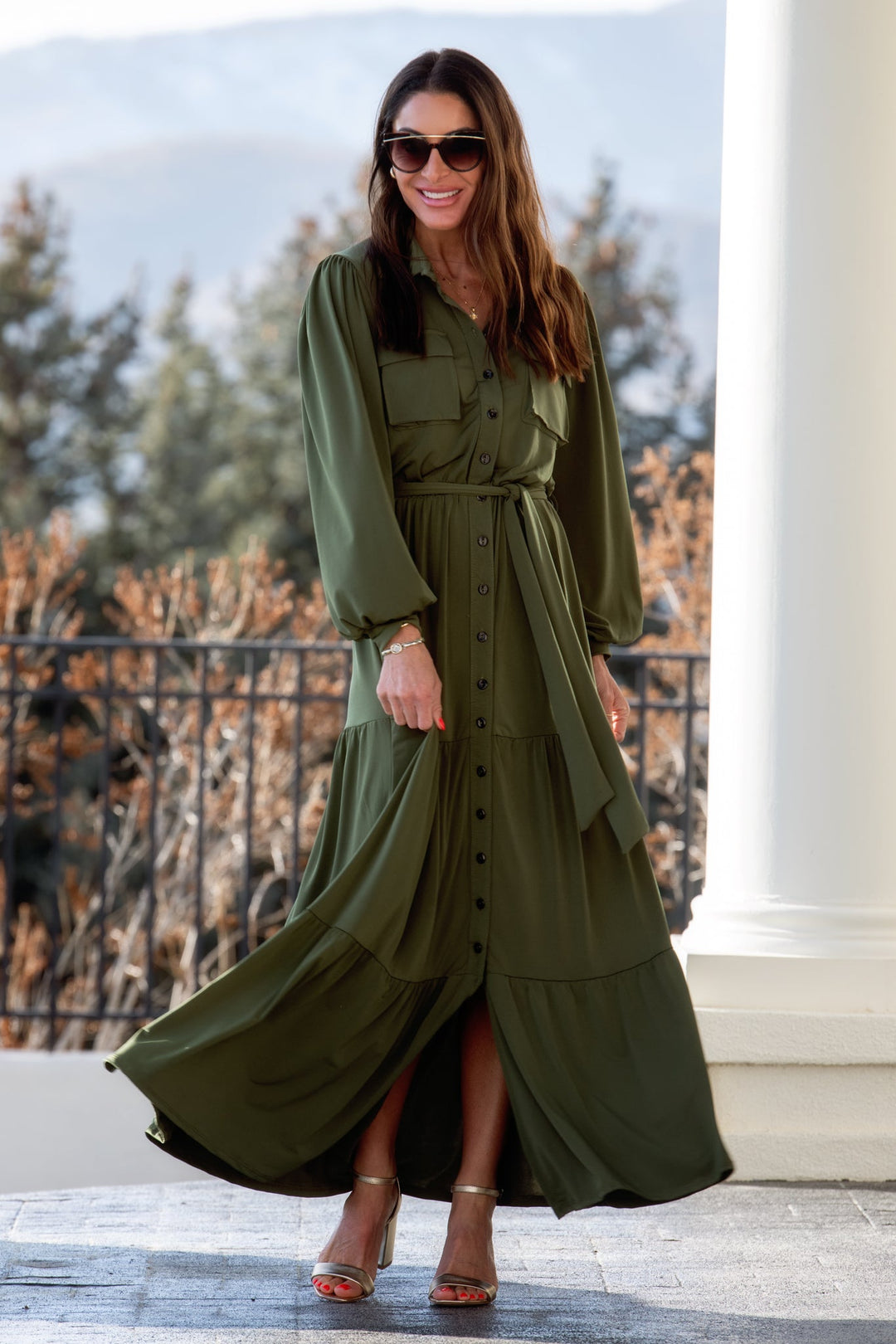 burner maxi dress green Lenora Green Strapless Maxi Dress - 14