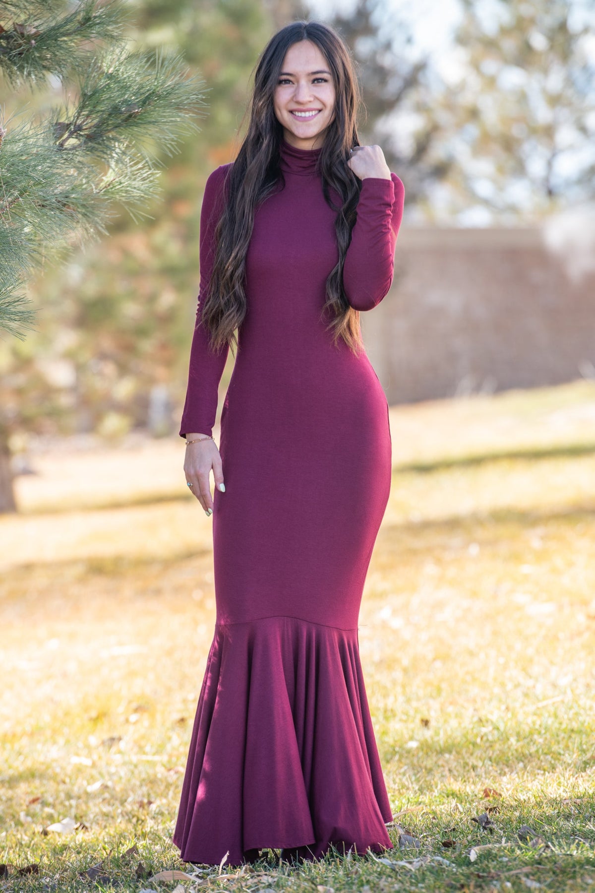 Formal Jersey Manhattan Dress | Burgundy / Medium | Modest Dresses at SexyModest Formal Jersey Manhattan Dress | Burgundy / Medium | Modest Dresses at SexyModest