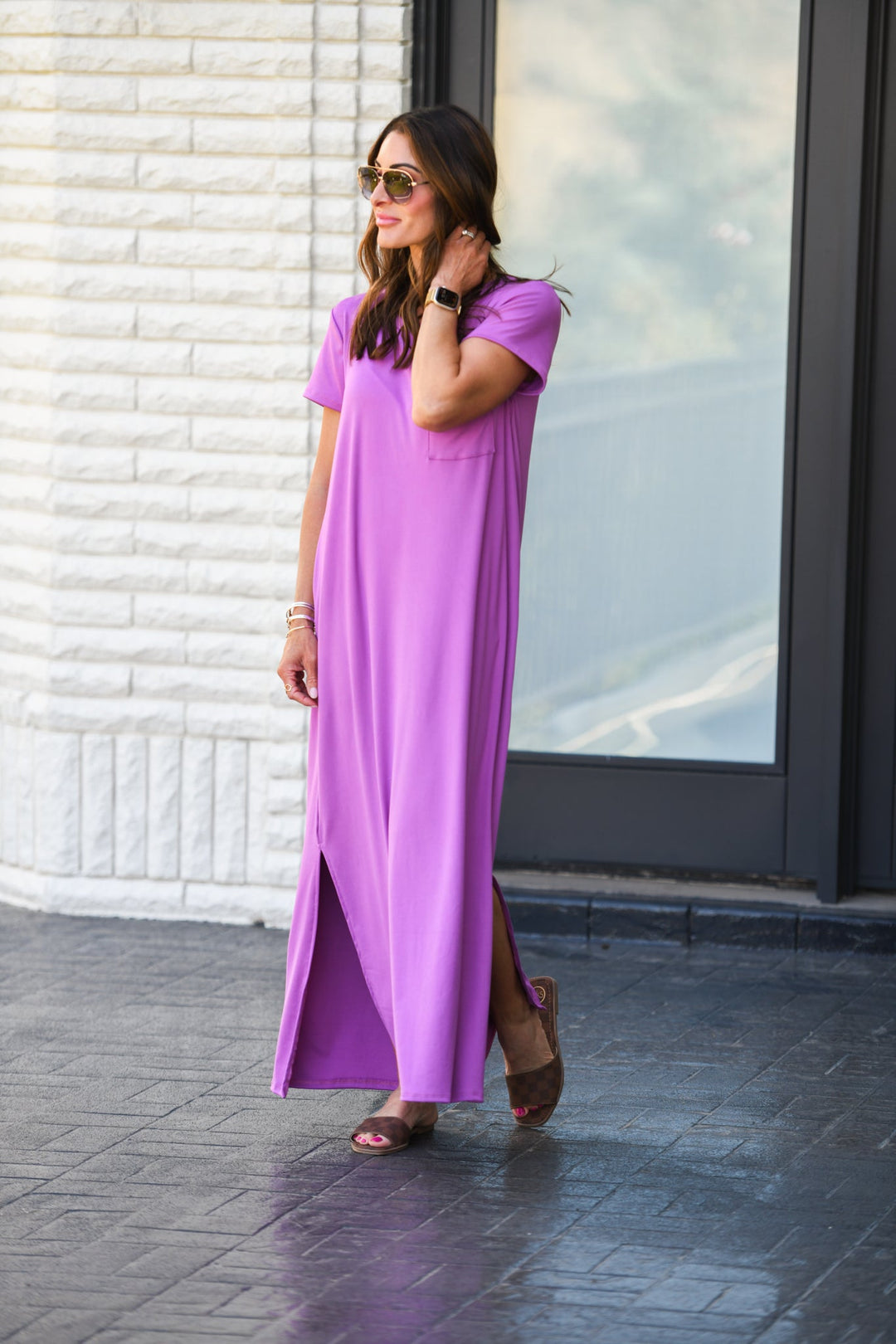 Brigitte Brianna Pocket Maxi Dress