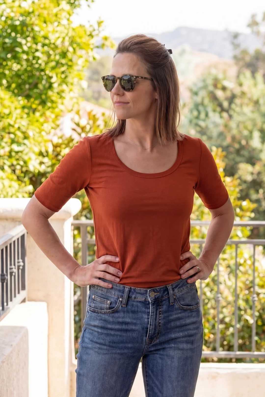 Brigitte Brianna Elbow Tee - SexyModest Boutique