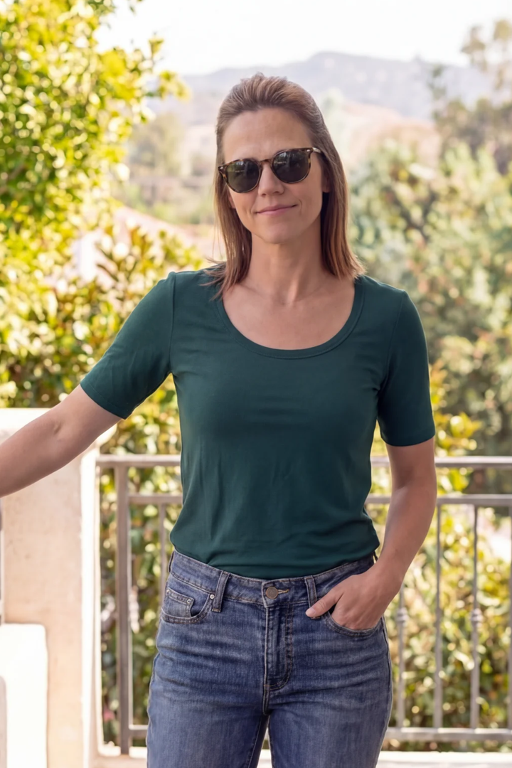 Brigitte Brianna Elbow Tee - SexyModest Boutique