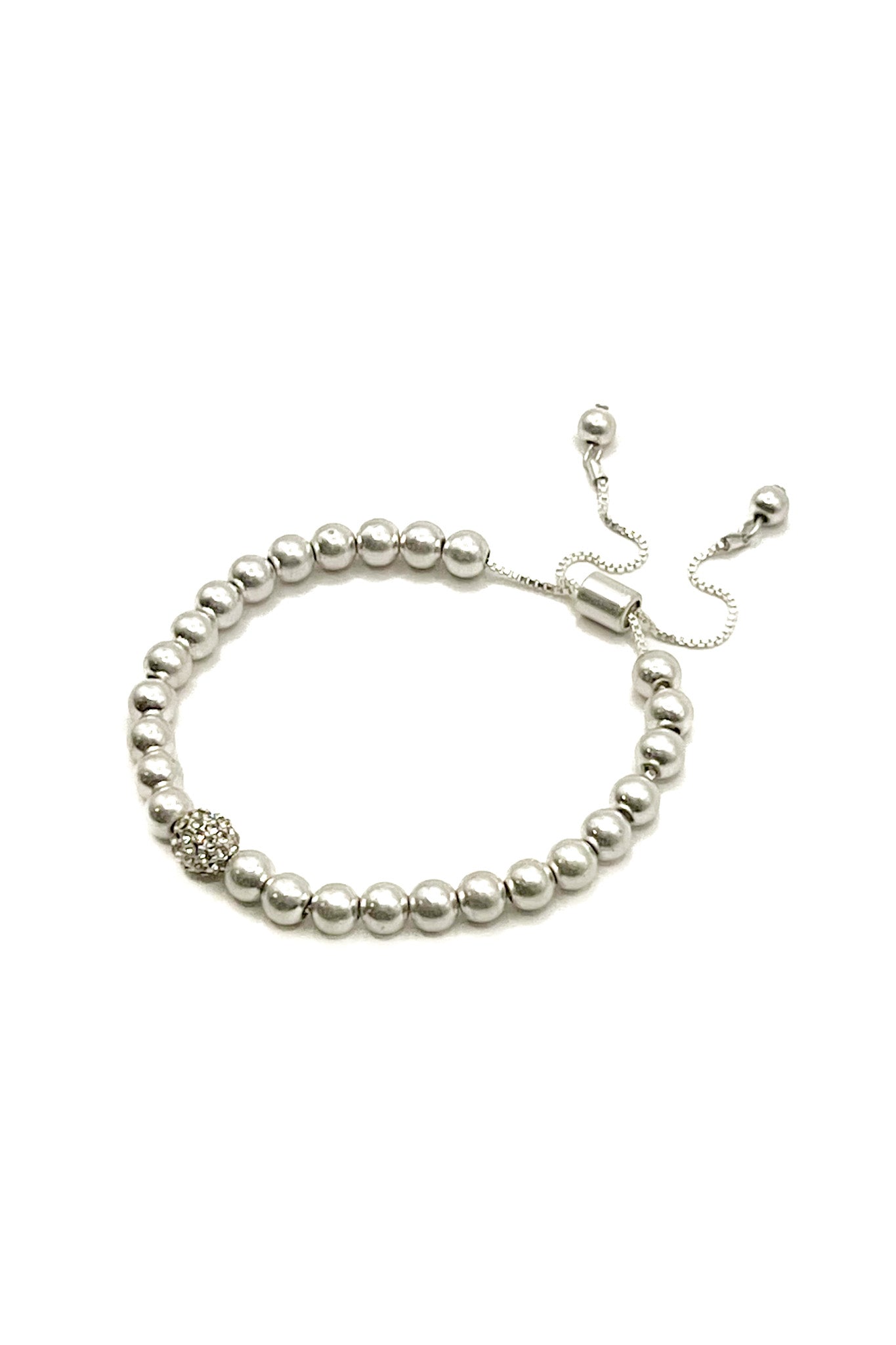Silver Pearls Bracelet