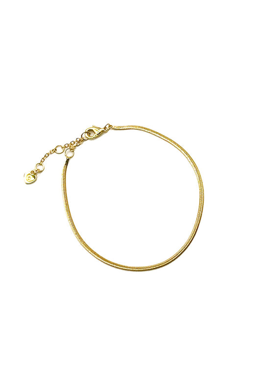 Dainty Herringbone Chain Bracelet