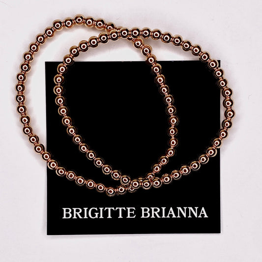 Gold Beads Bracelet Stack