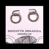 Diamond Track Circle Earrings