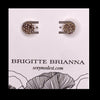 Diamond Sunburst Stud Earrings