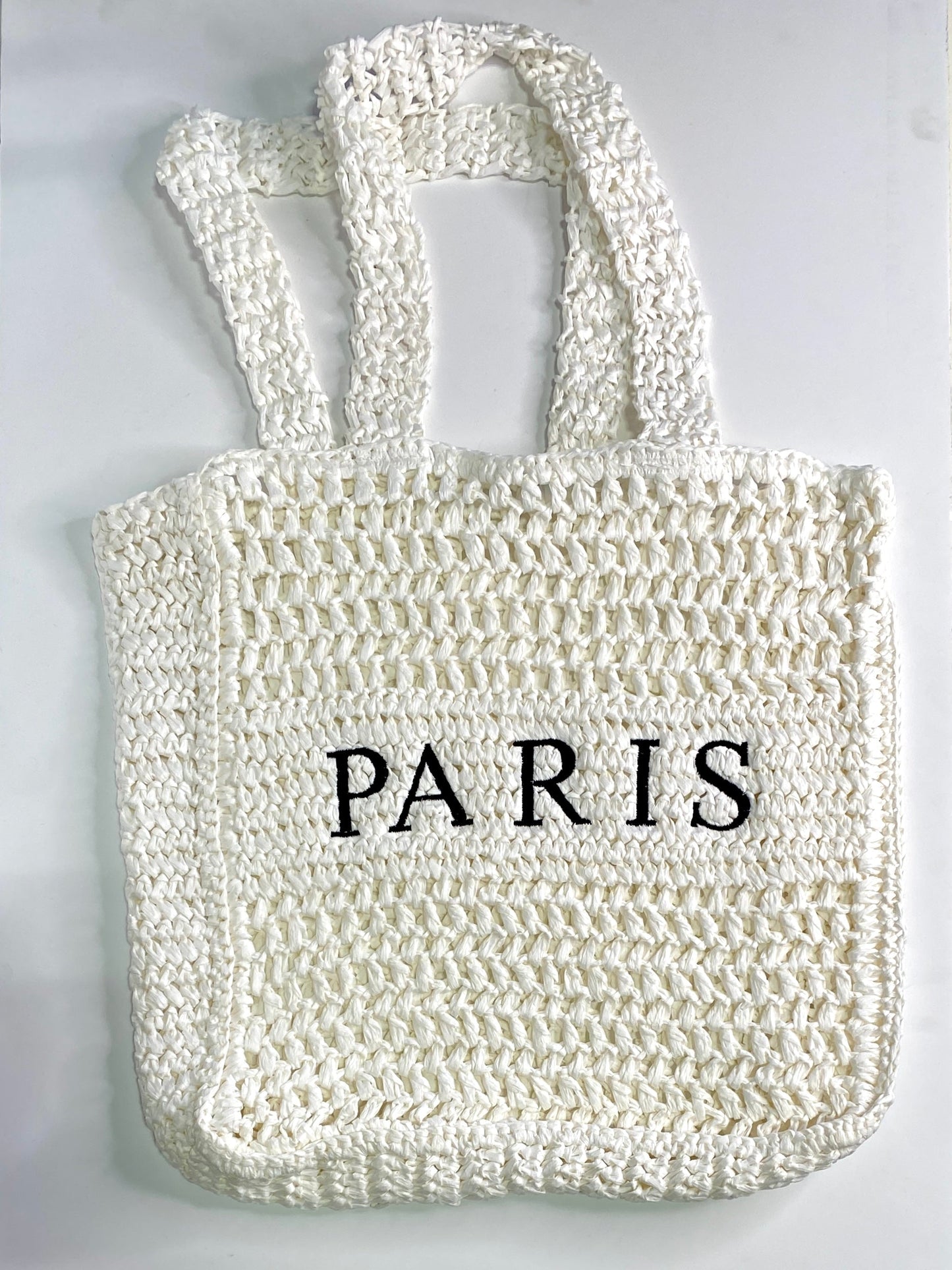 Paris Straw Tote Bag
