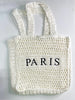 Paris Straw Tote Bag