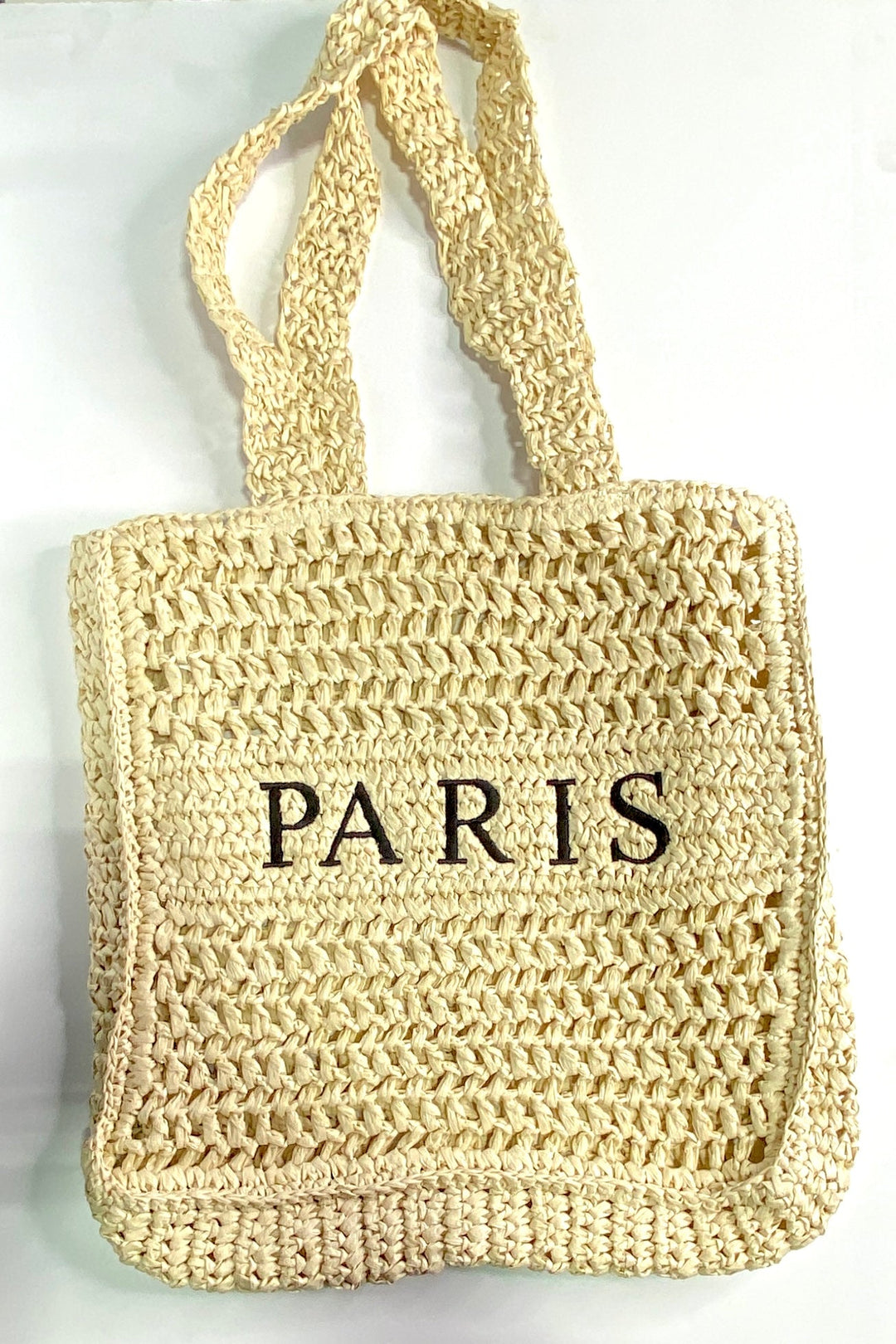 Paris Straw Tote Bag