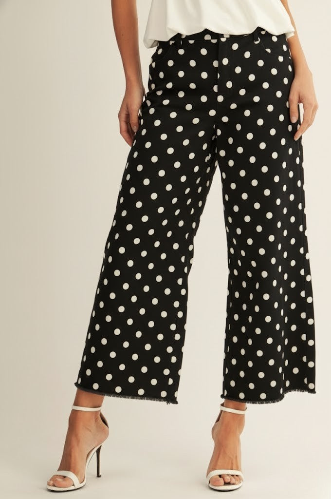 Asher Polka Dot Pants - SexyModest Boutique
