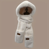 Fluffy Fur Hooded Scarf