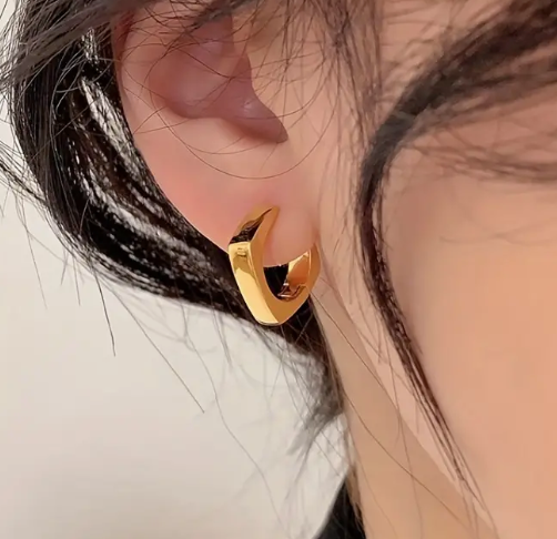 Golden Geo Earrings