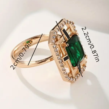 Regal Emerald Ring