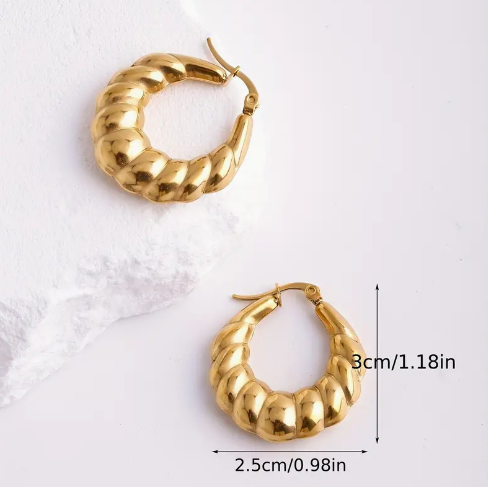 Golden Twist Earrings