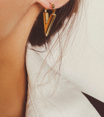 V Hoop Earrings