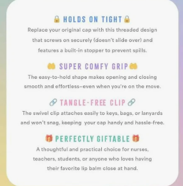 Bubble Lip Keychain Cover