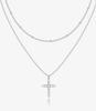 BB Layered Cross Pendant
