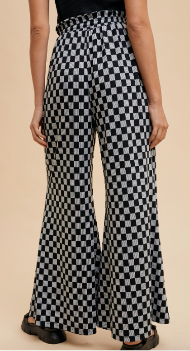 Checkered Palazzo Pants