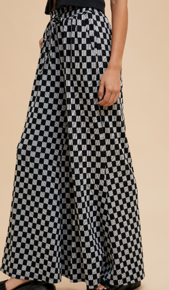 Checkered Palazzo Pants