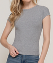 BB Short Sleeve Rib Knit Top
