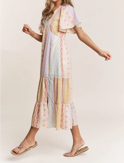 Pastel Patchwork Dress