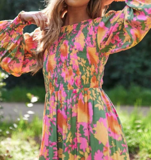 Dahlia Smocked Maxi Dress